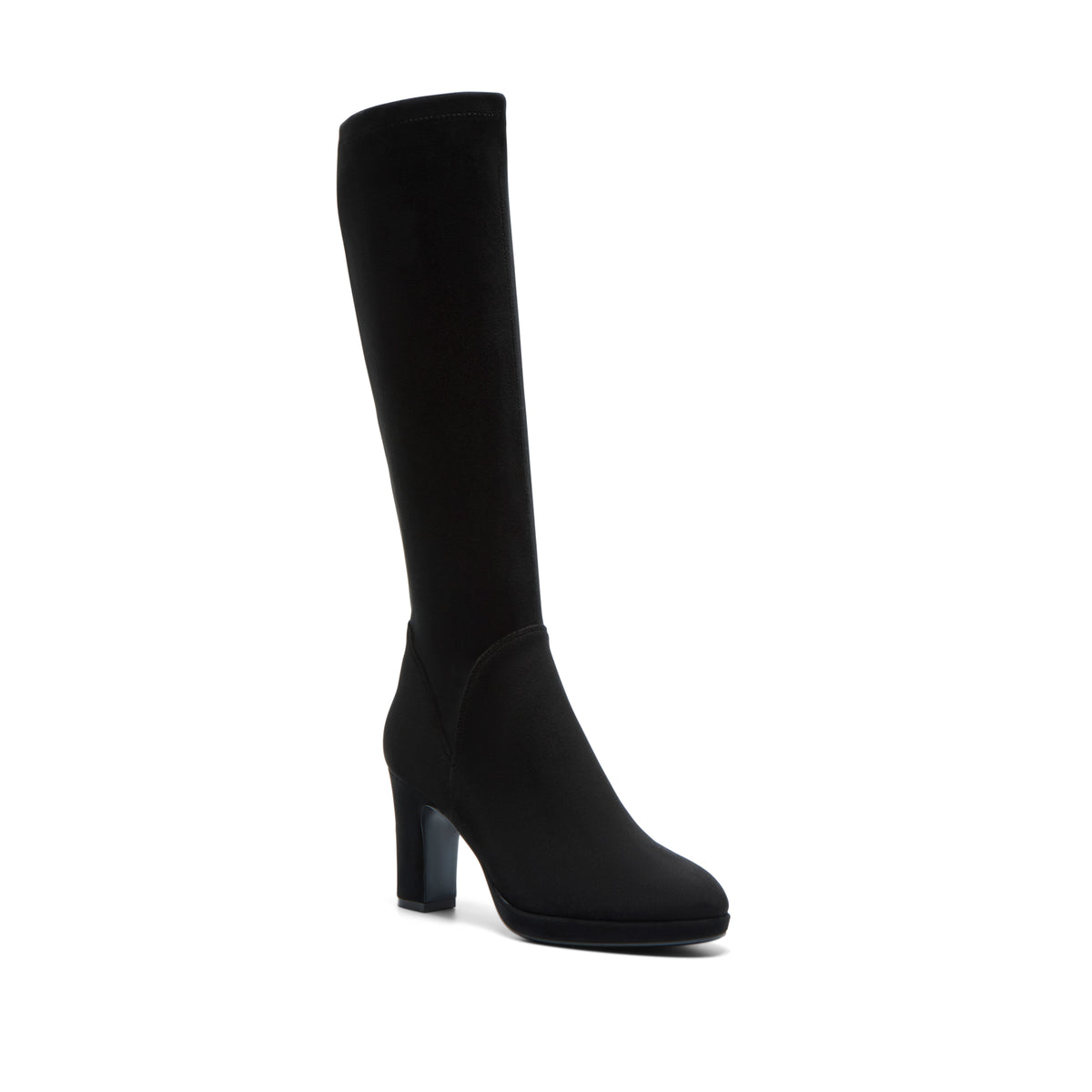Fiorita Black Suede Knee High Boots