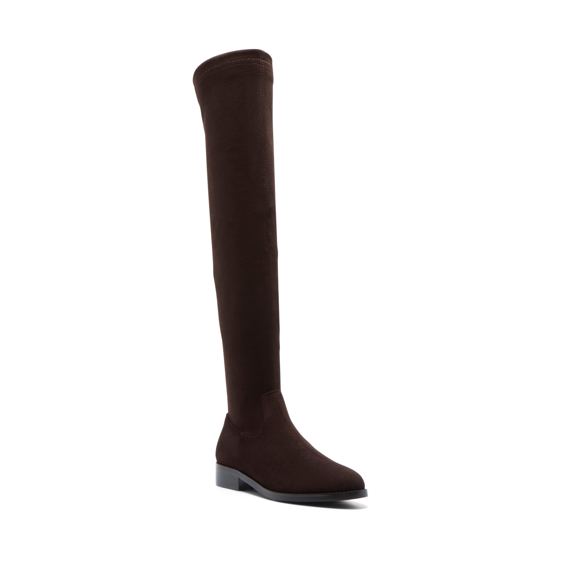 Amelynne Brown Suede Knee High Boots
