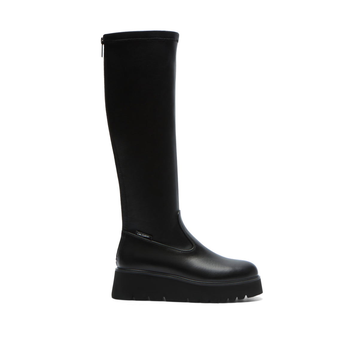 Fiorandi Black Leather Knee High Boots