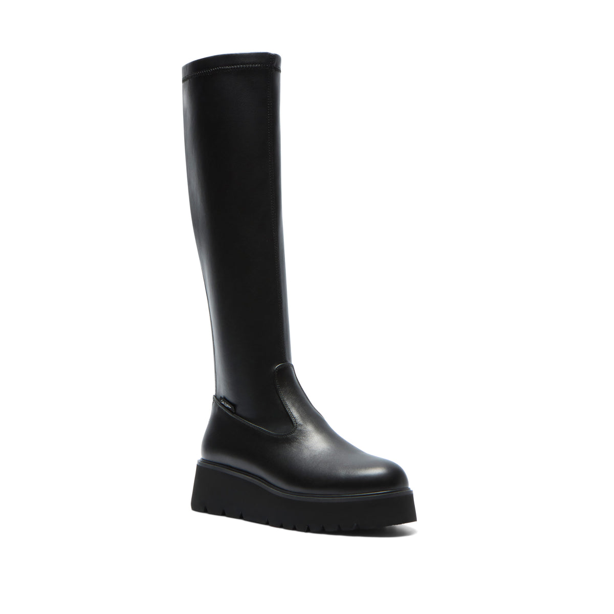 Fiorandi Black Leather Knee High Boots