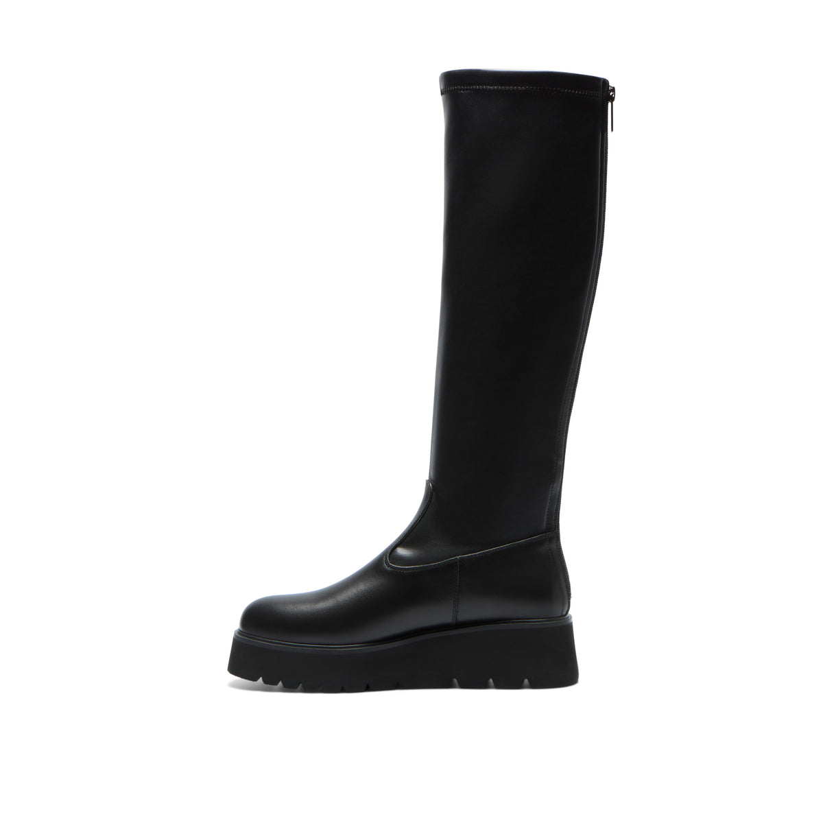 Fiorandi Black Leather Knee High Boots