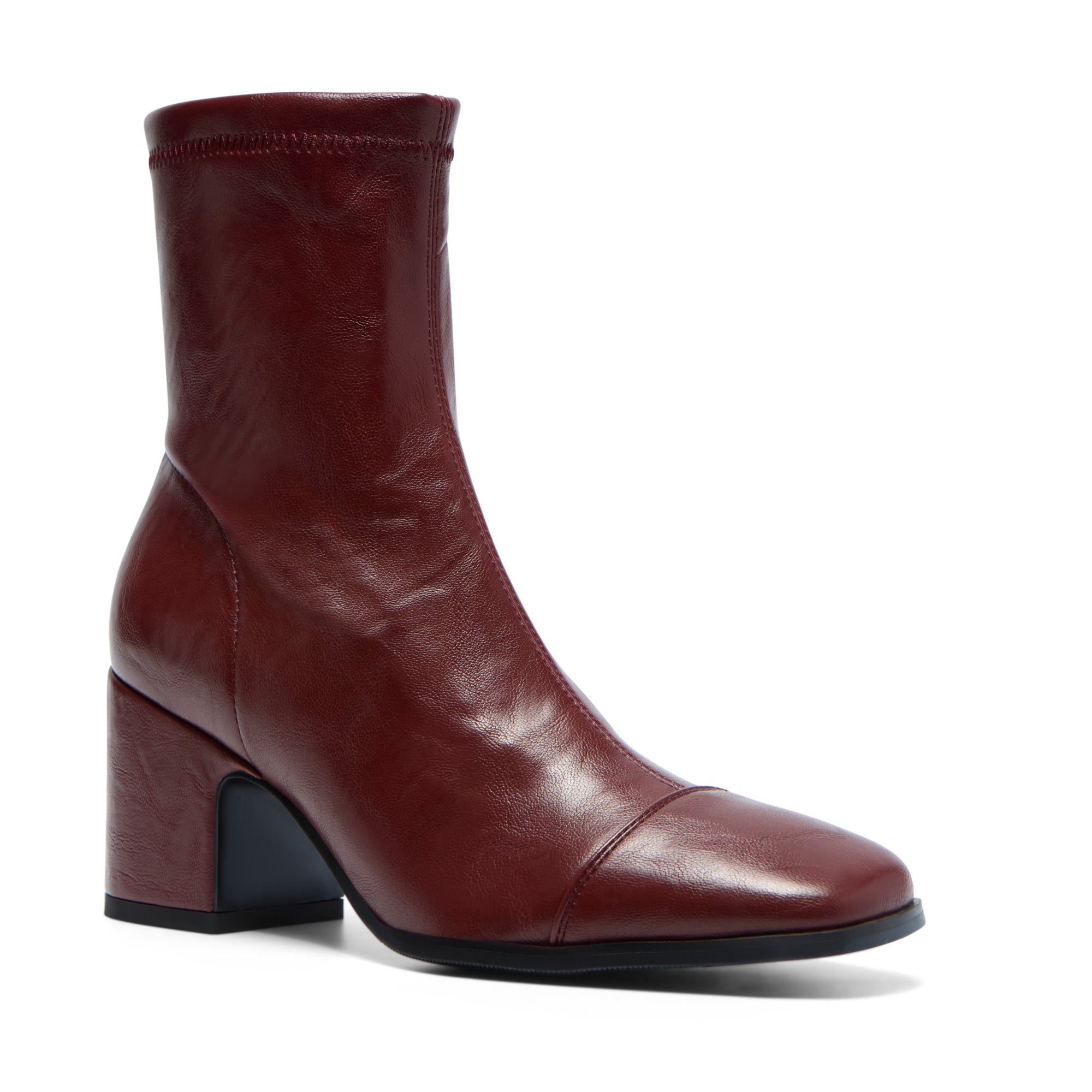Valeroso Red Leather Ankle Boot