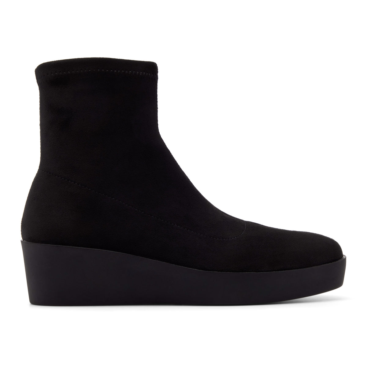 Roselina Black Suede Ankle Boot