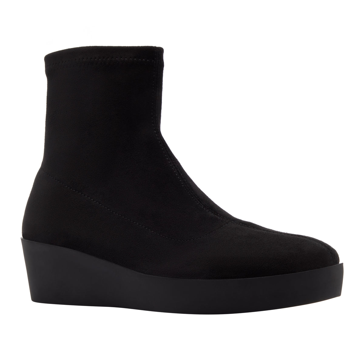 Roselina Black Suede Ankle Boot