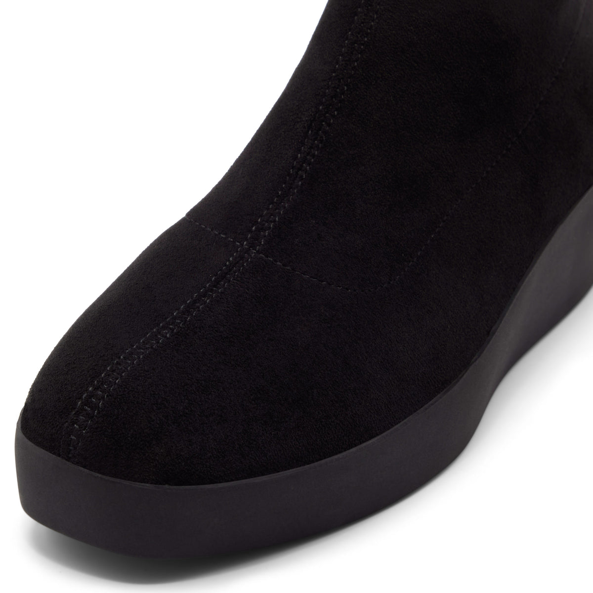 Roselina Black Suede Ankle Boot