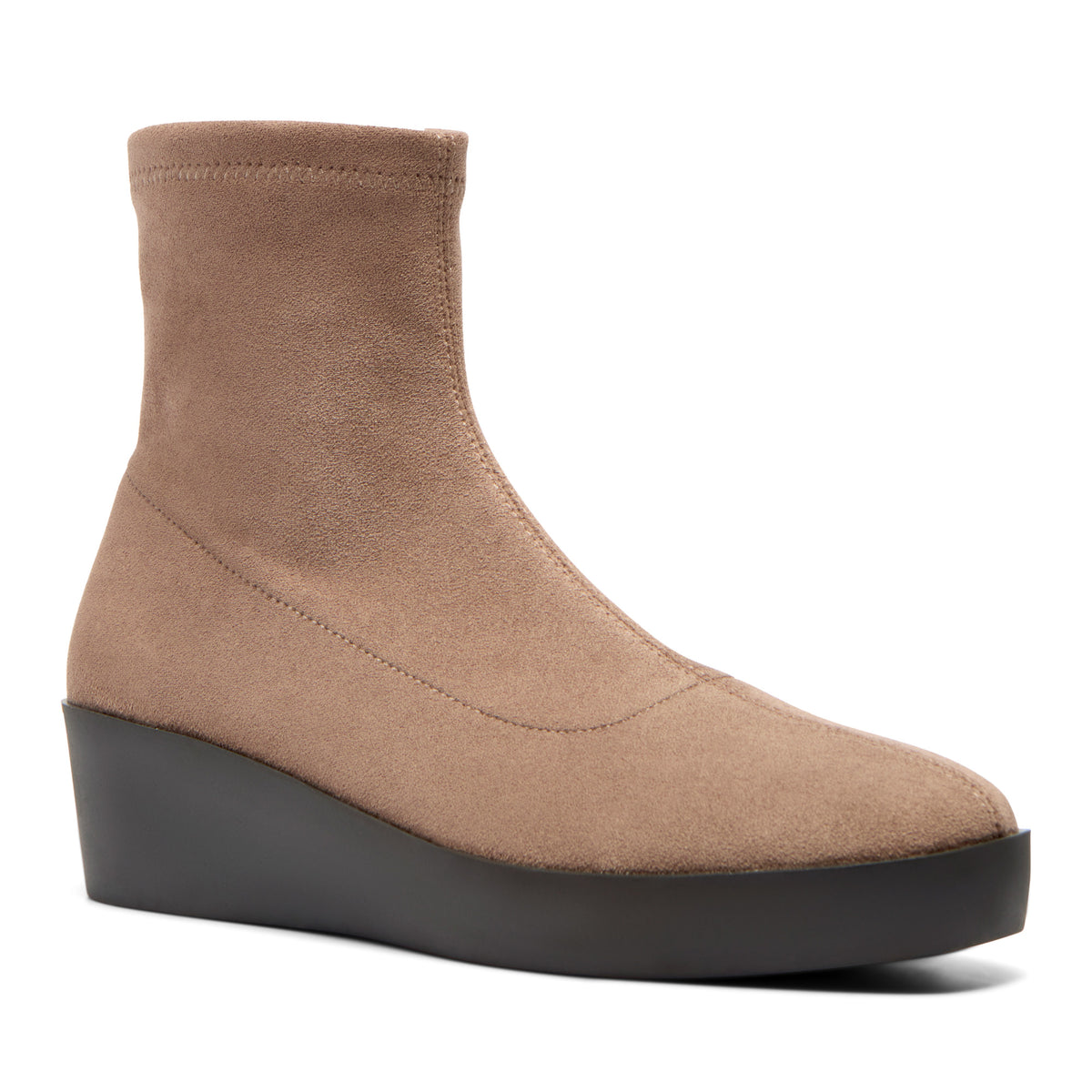 Roselina Taupe Suede Ankle Boot