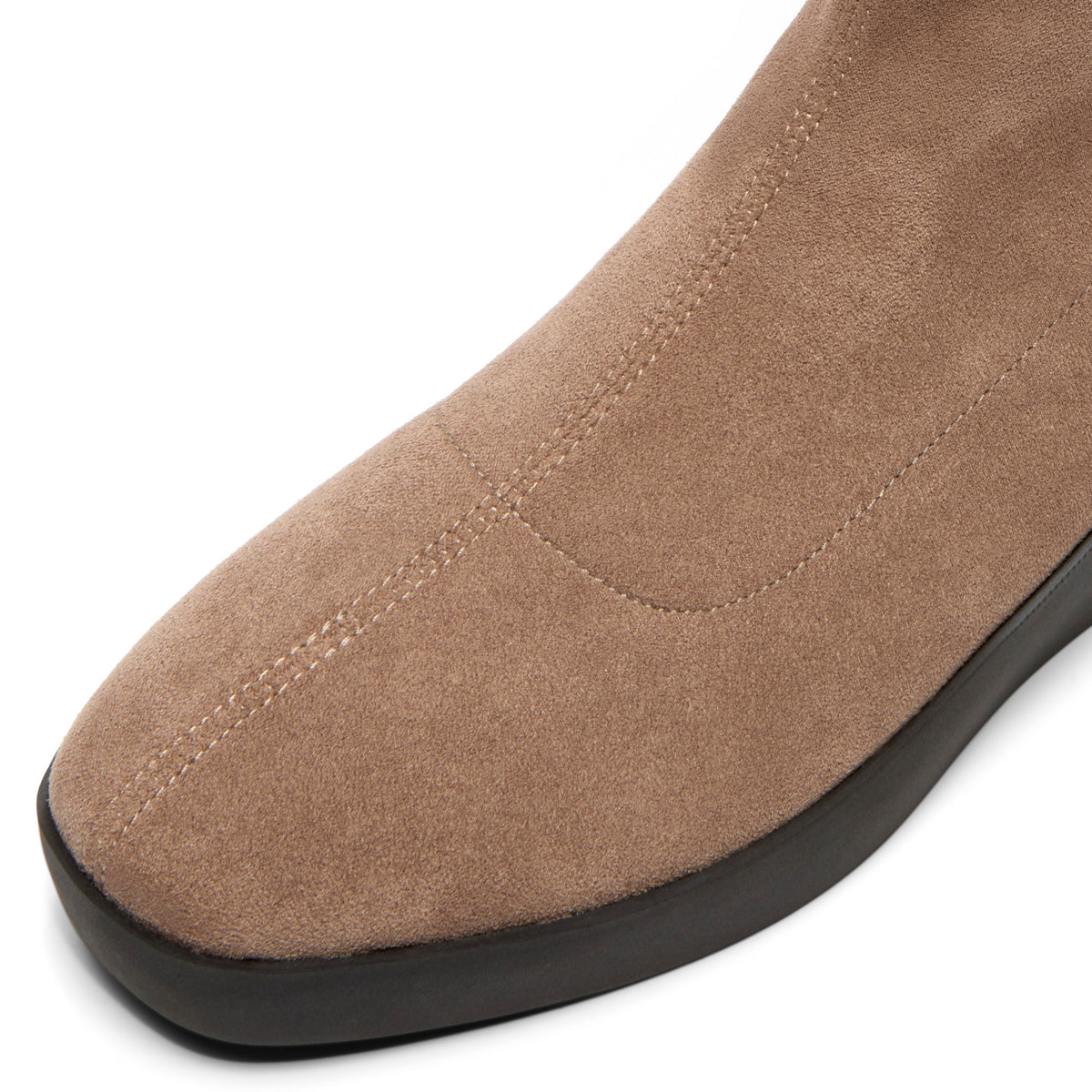 Roselina Taupe Suede Ankle Boot