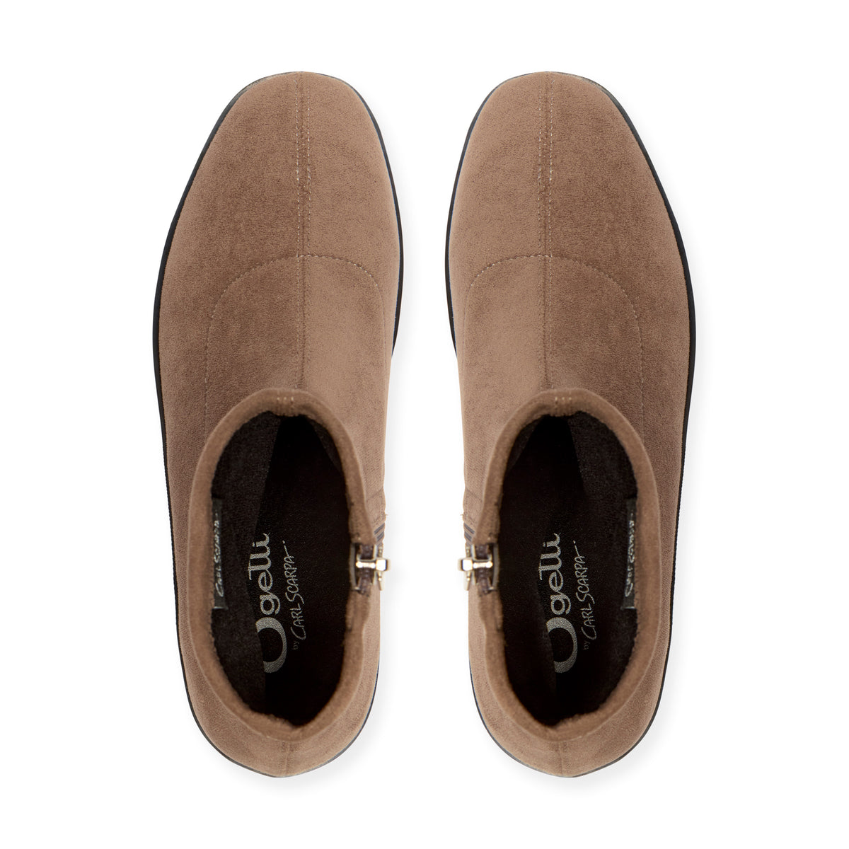 Roselina Taupe Suede Ankle Boot