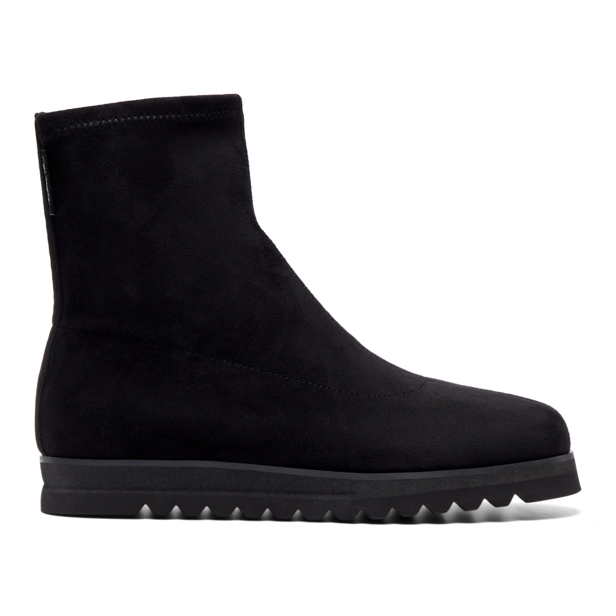 Renalia Black Faux Suede Ankle Boot