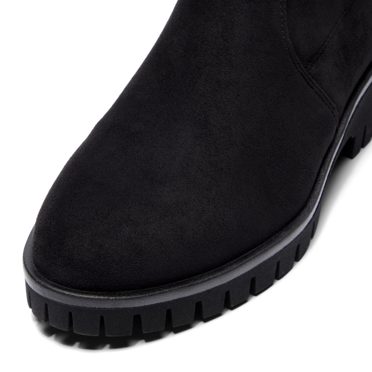 Corelina Black Suede Ankle Boot