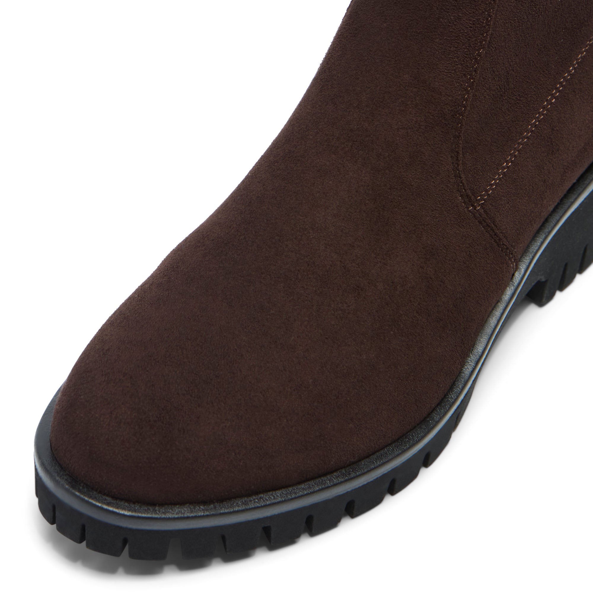 Corelina Brown Faux Suede Ankle Boot
