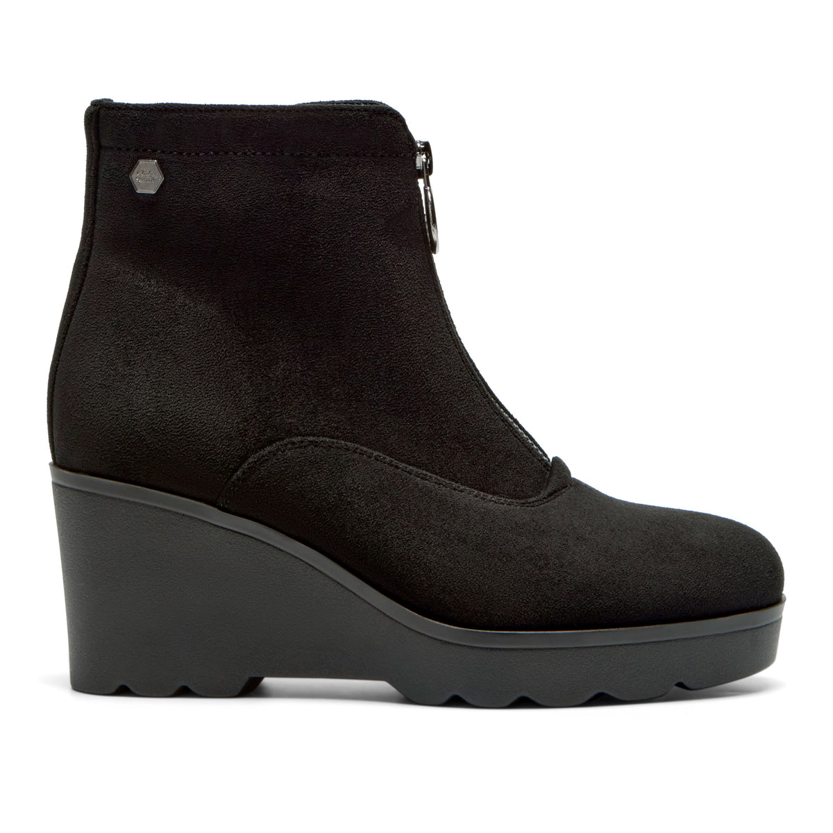 Dantorio Black Suede Ankle Boot