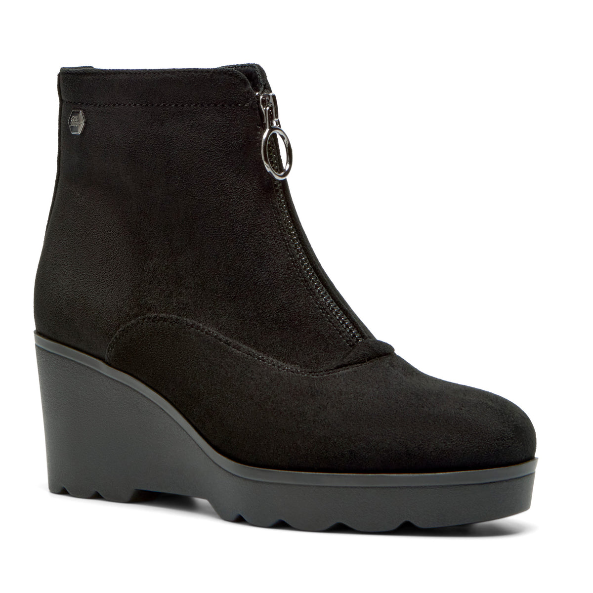Dantorio Black Suede Ankle Boot