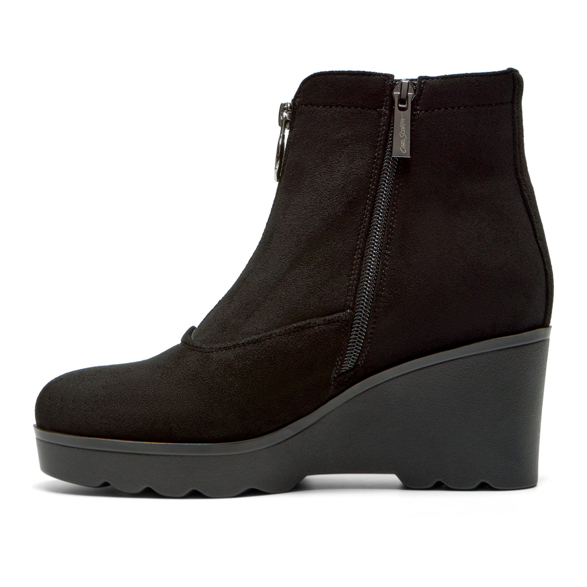 Dantorio Black Suede Ankle Boot