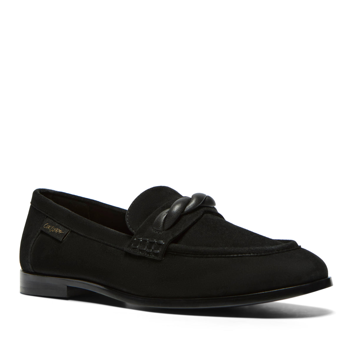 Faustinia Black Suede Loafer