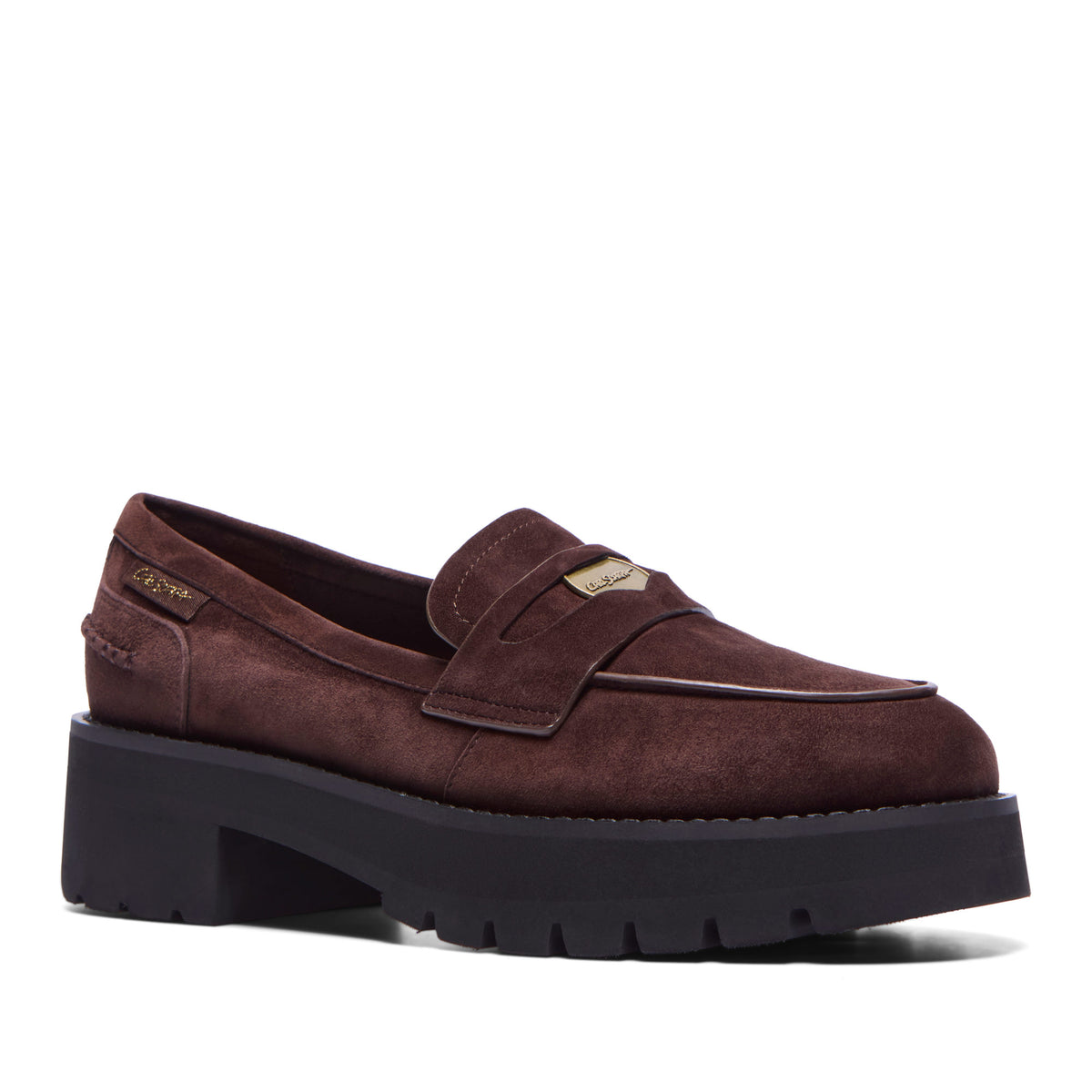 Lucasta Brown Suede Loafer