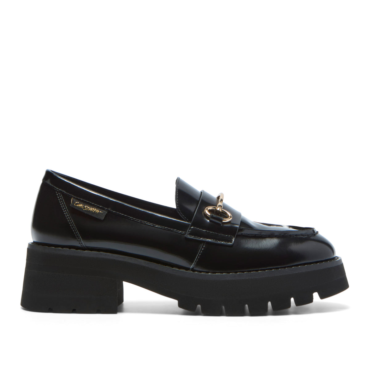 Maristella Black Patent Leather Loafer