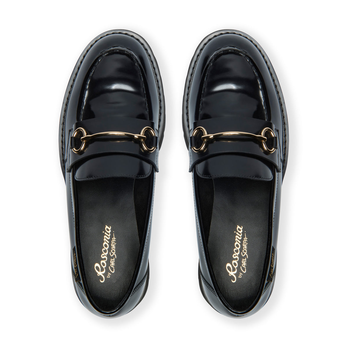 Maristella Black Patent Leather Loafer