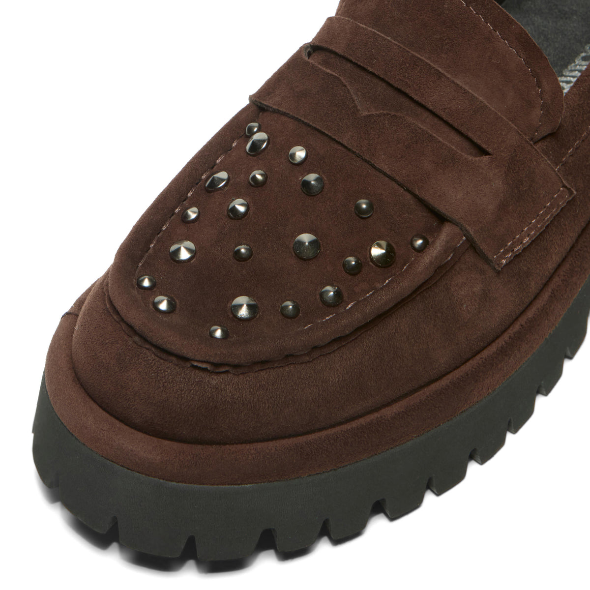 Bellatrix Brown Suede Chunky Loafer
