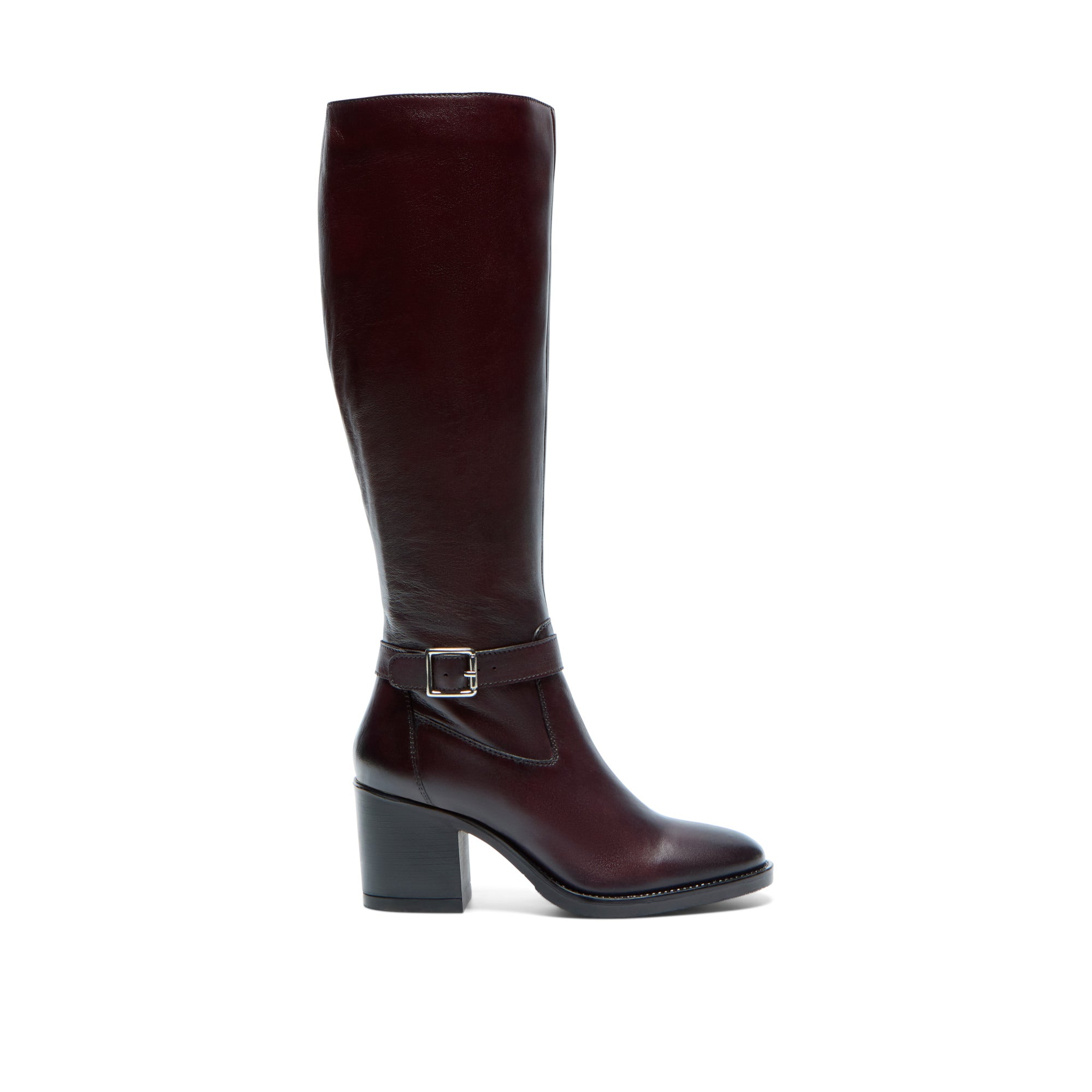 Sonita Bordo Leather Knee High Boots