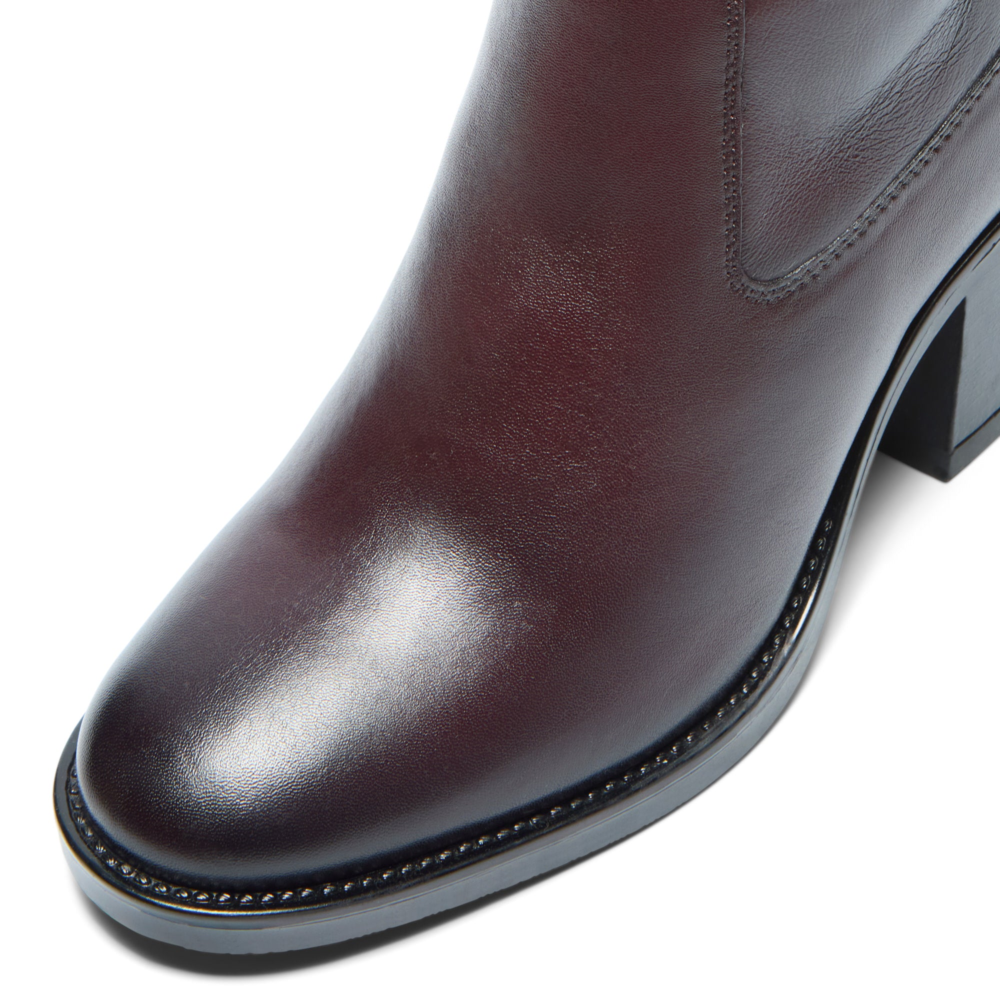 Sonita Bordo Leather Knee High Boots
