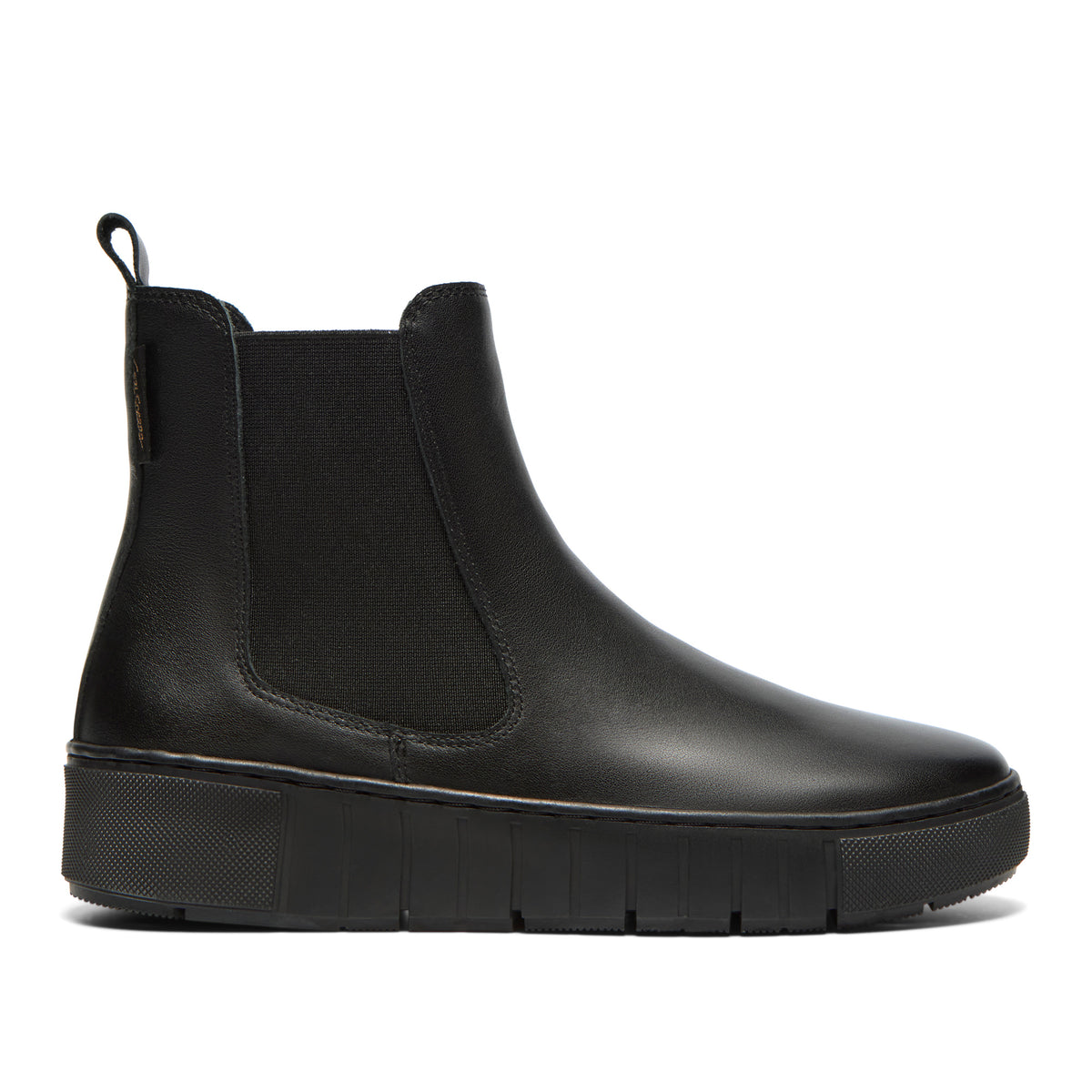 Alvaro Black Leather Ankle Boot