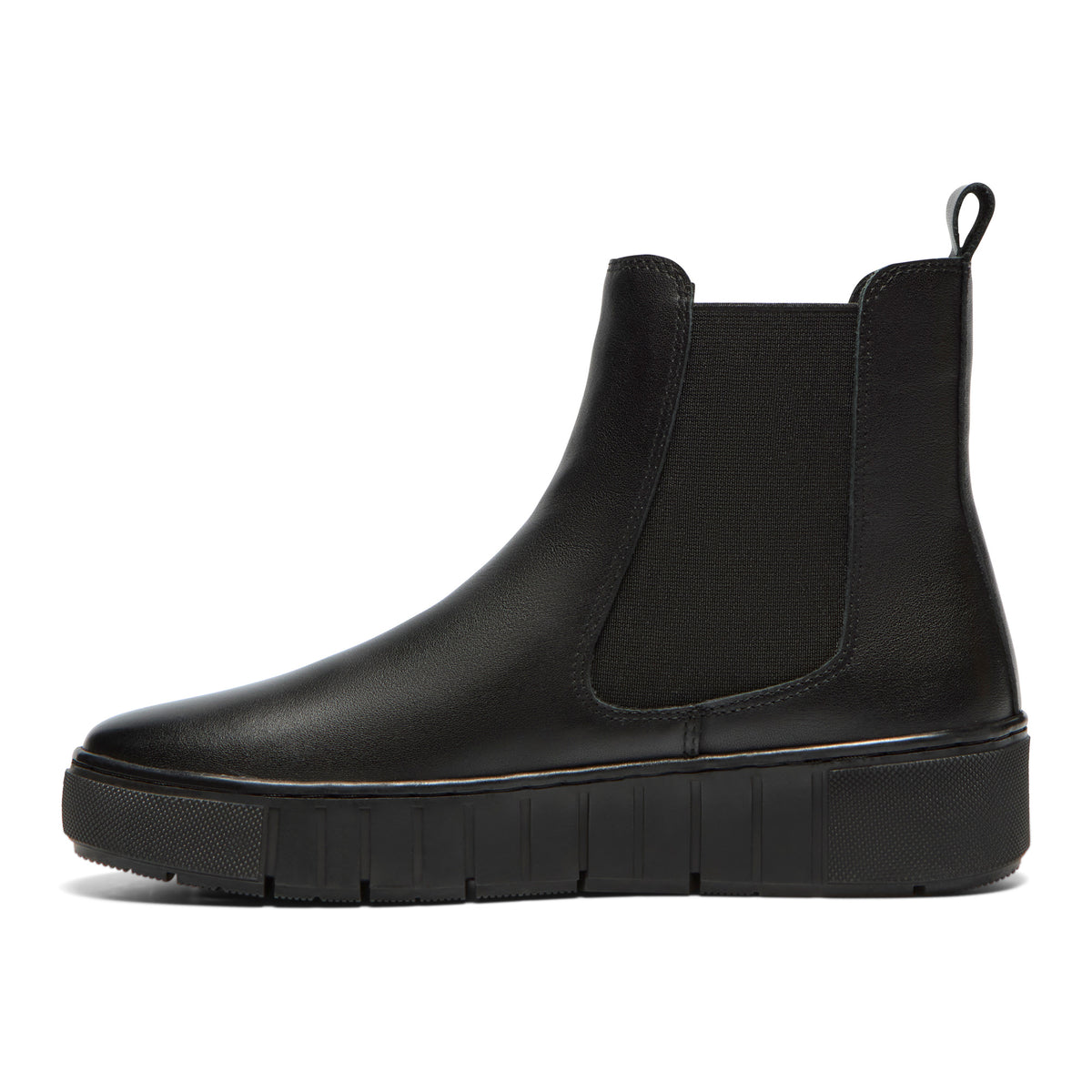Alvaro Black Leather Ankle Boot