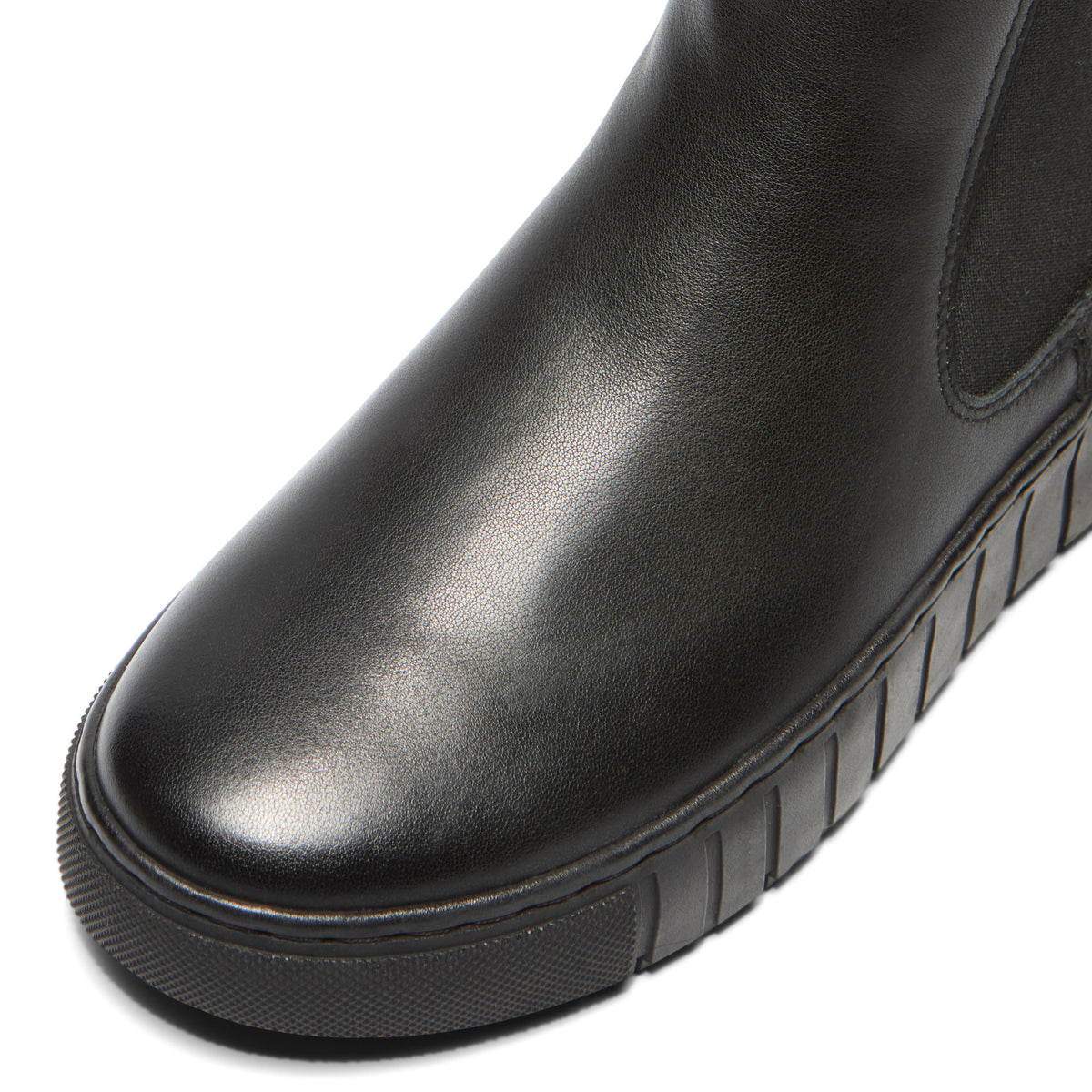 Alvaro Black Leather Ankle Boot