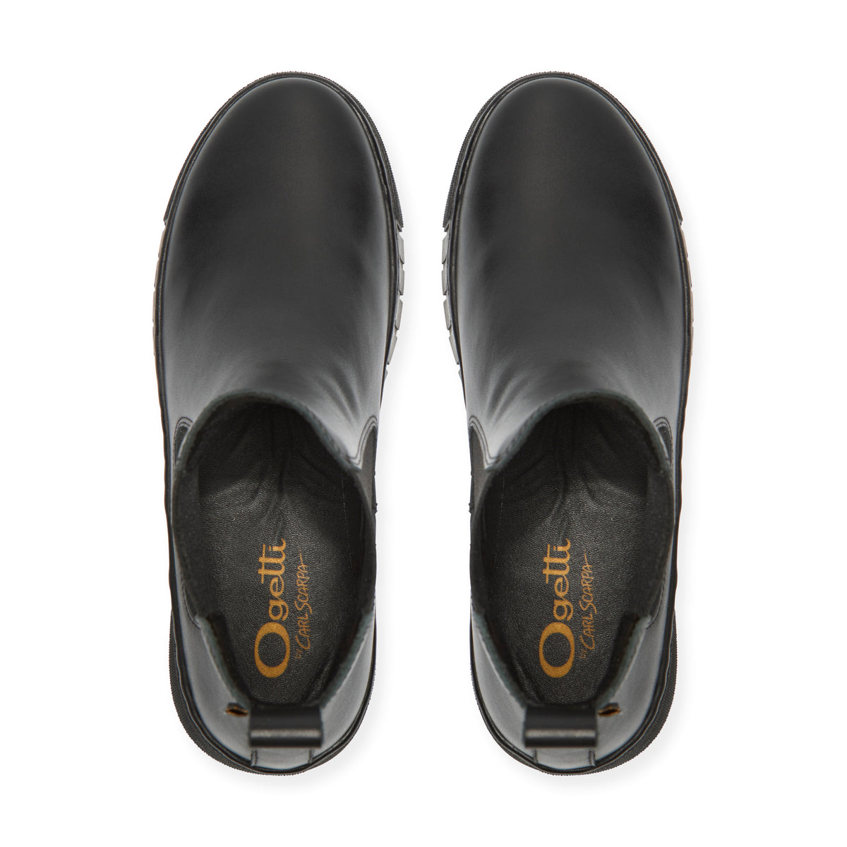 Alvaro Black Leather Ankle Boot