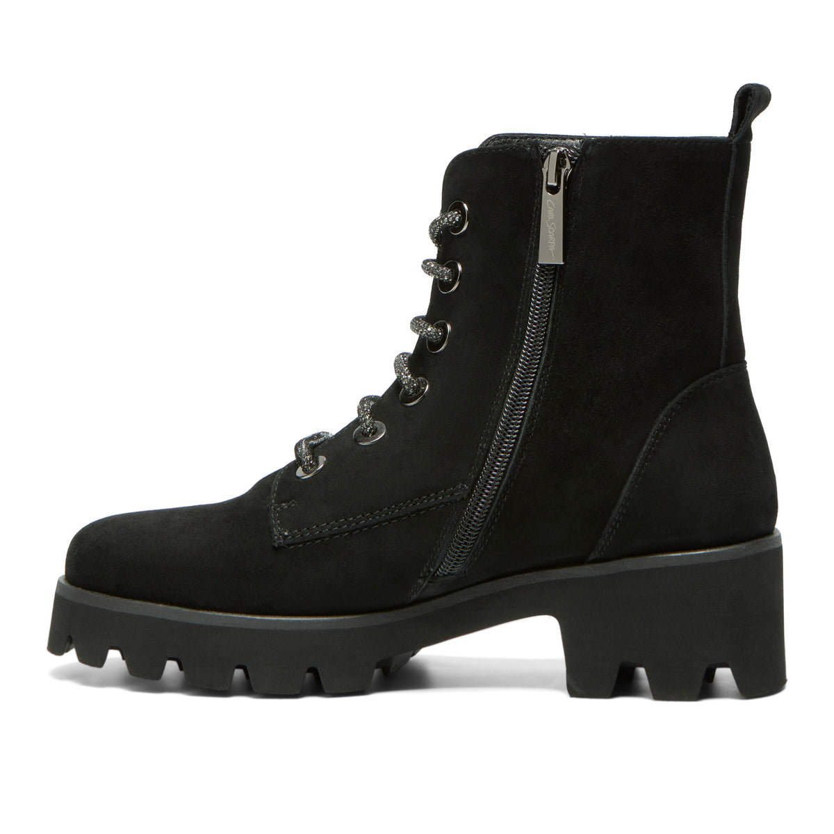 Tirsa Black Suede Ankle Boot