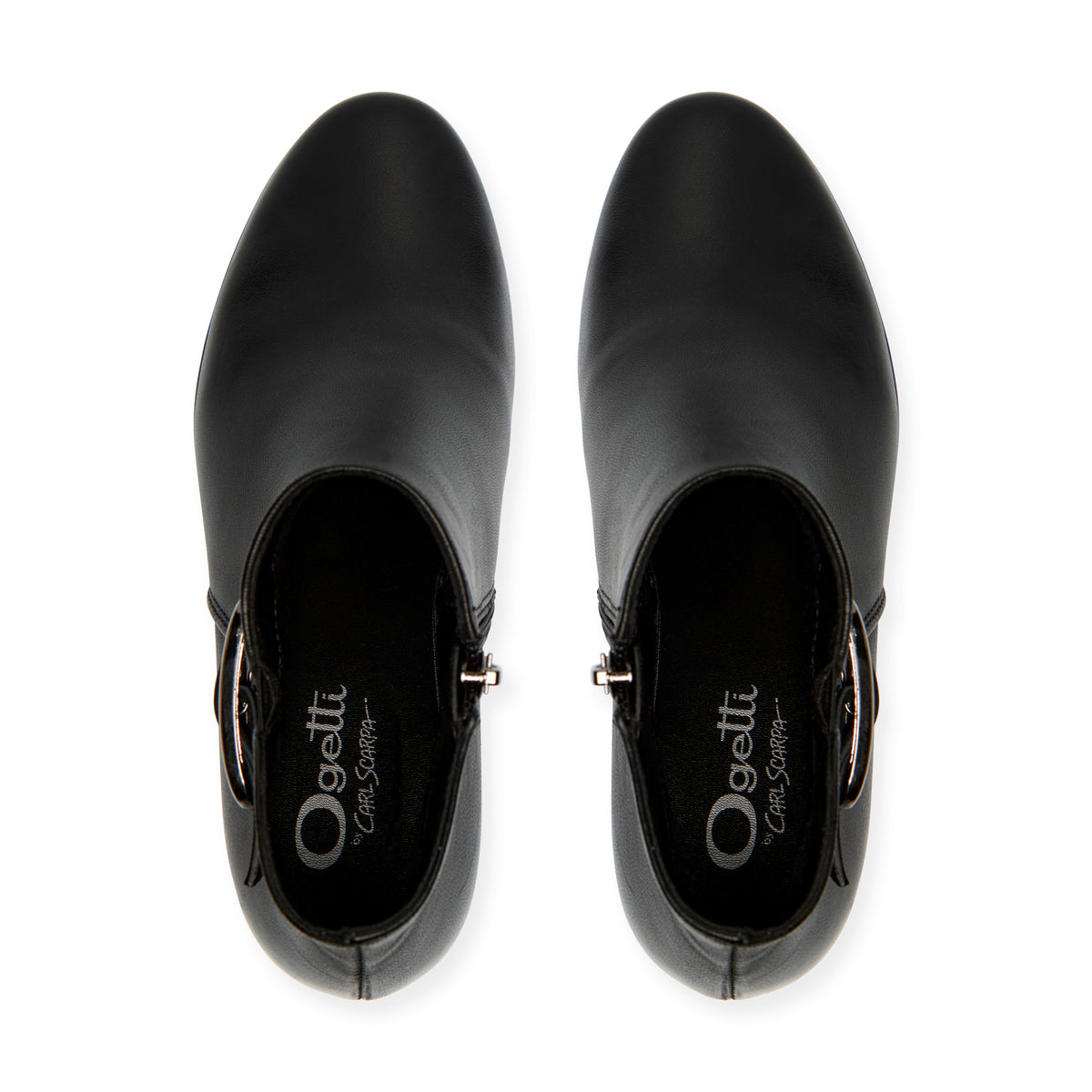 Catene Black Leather Ankle Boot