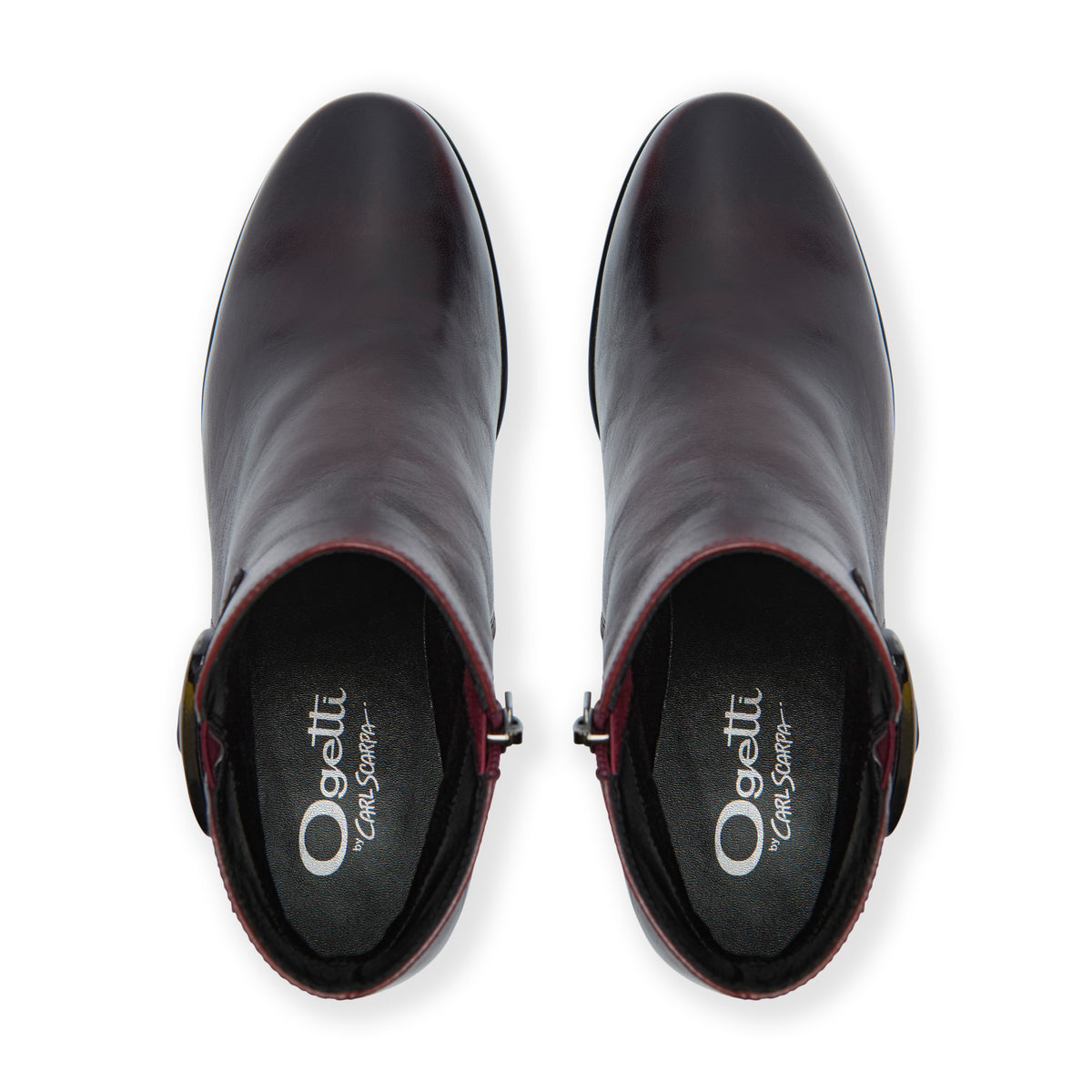 Catene Bordo Leather Ankle Boot