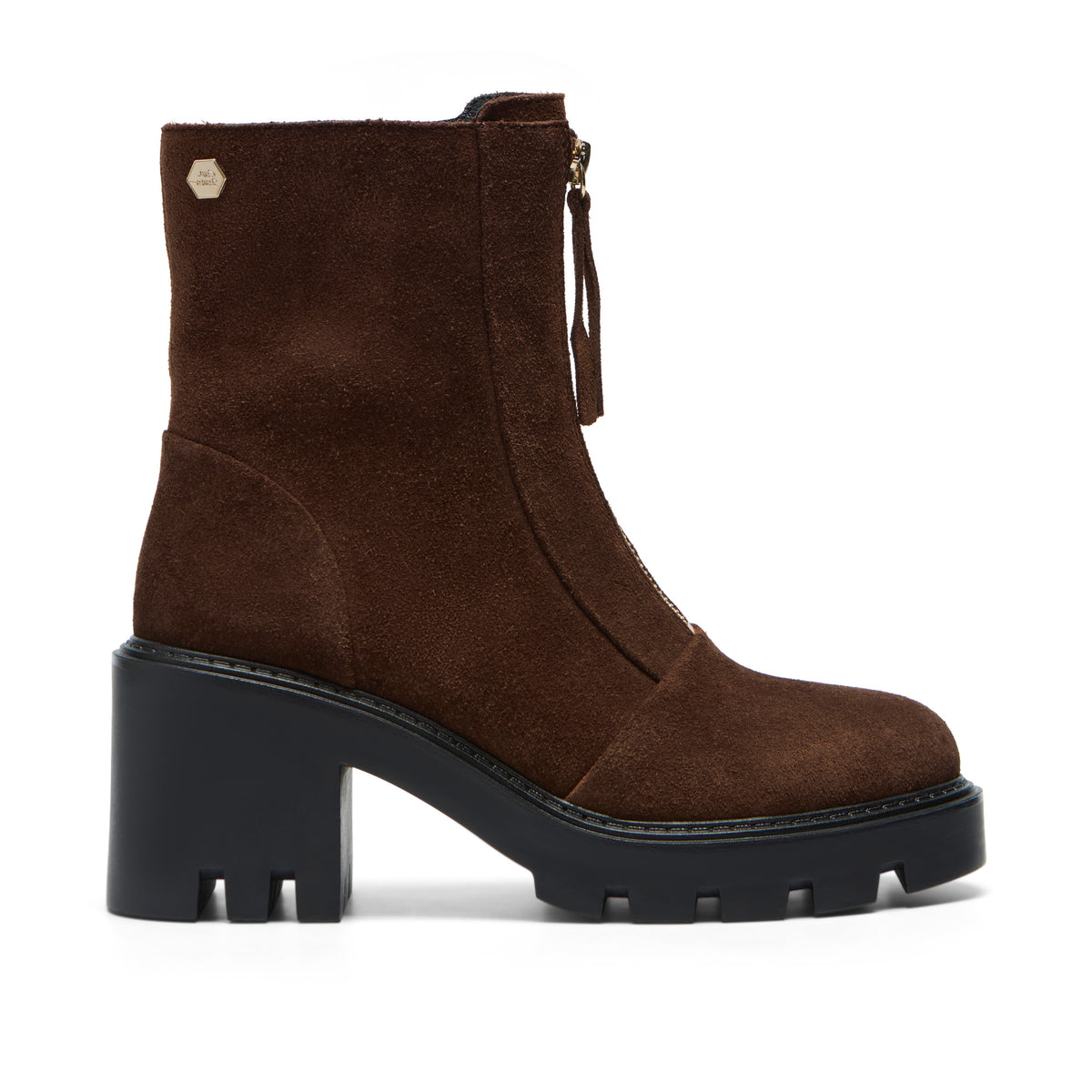Romilda Brown Suede Ankle Boot