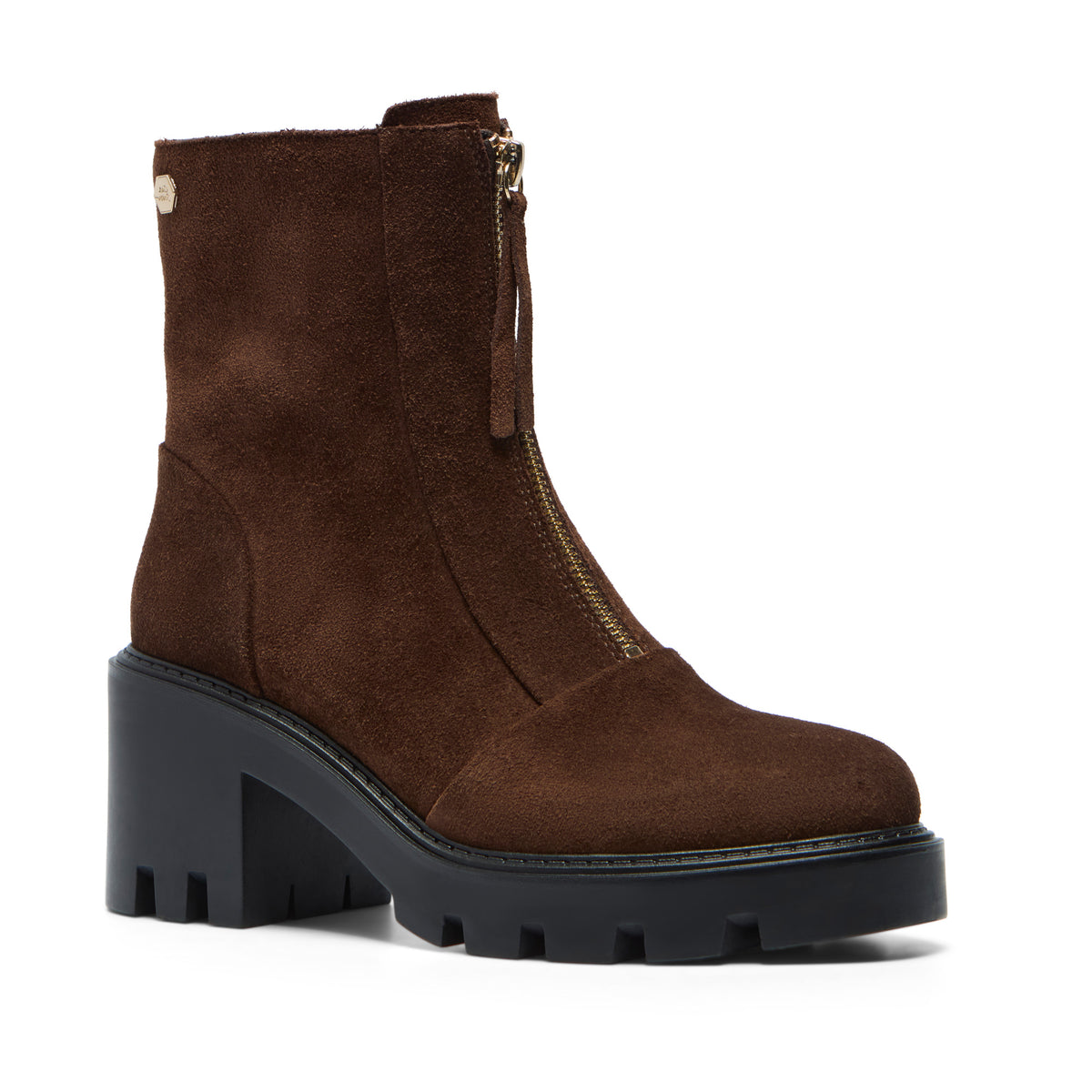 Romilda Brown Suede Ankle Boot