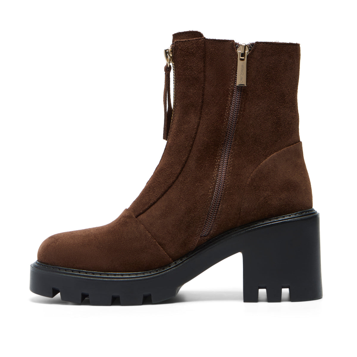 Romilda Brown Suede Ankle Boot