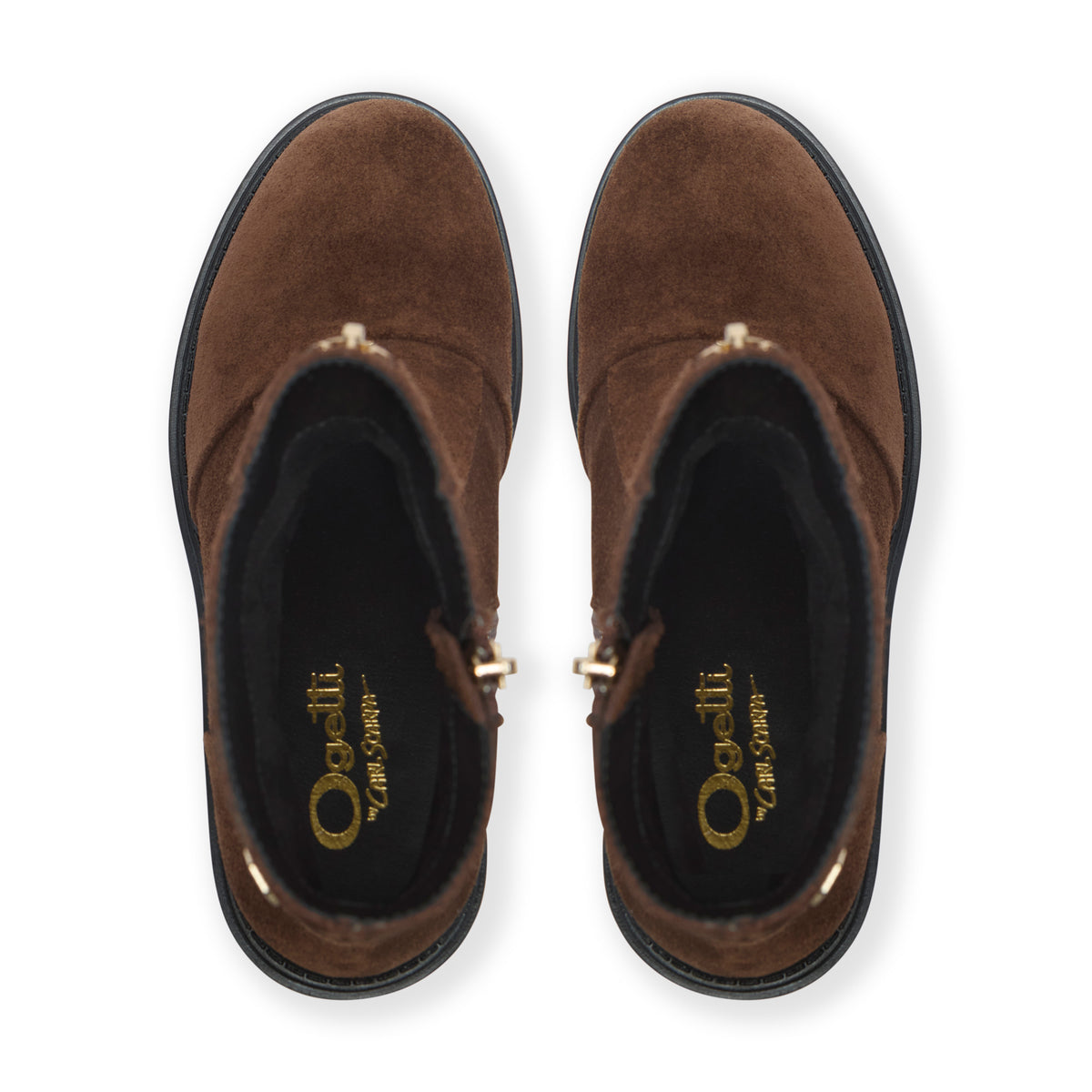 Romilda Brown Suede Ankle Boot