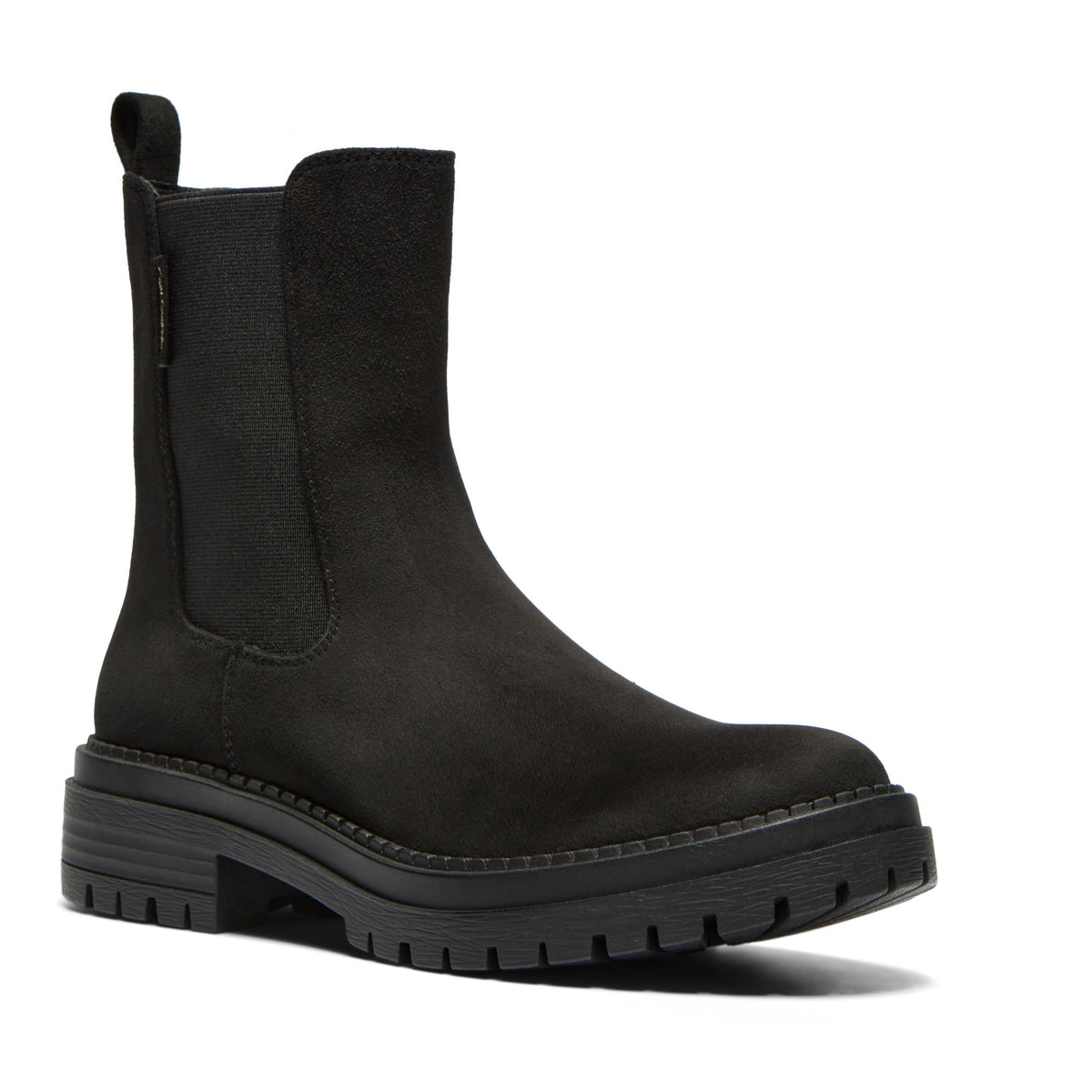 Clarimonda Black Suede Ankle Boot