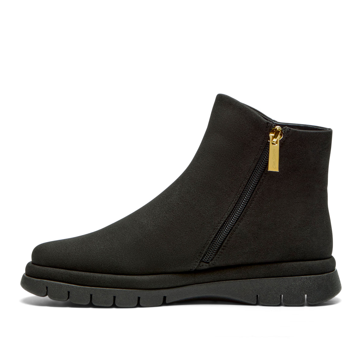 Orabella Black Suede Ankle Boot