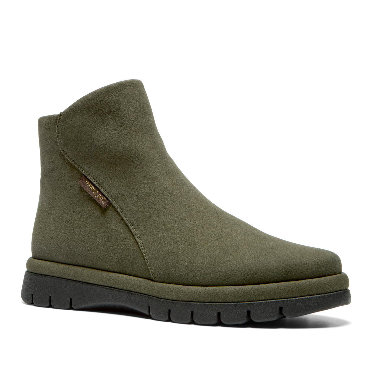 Orabella Green Suede Ankle Boot