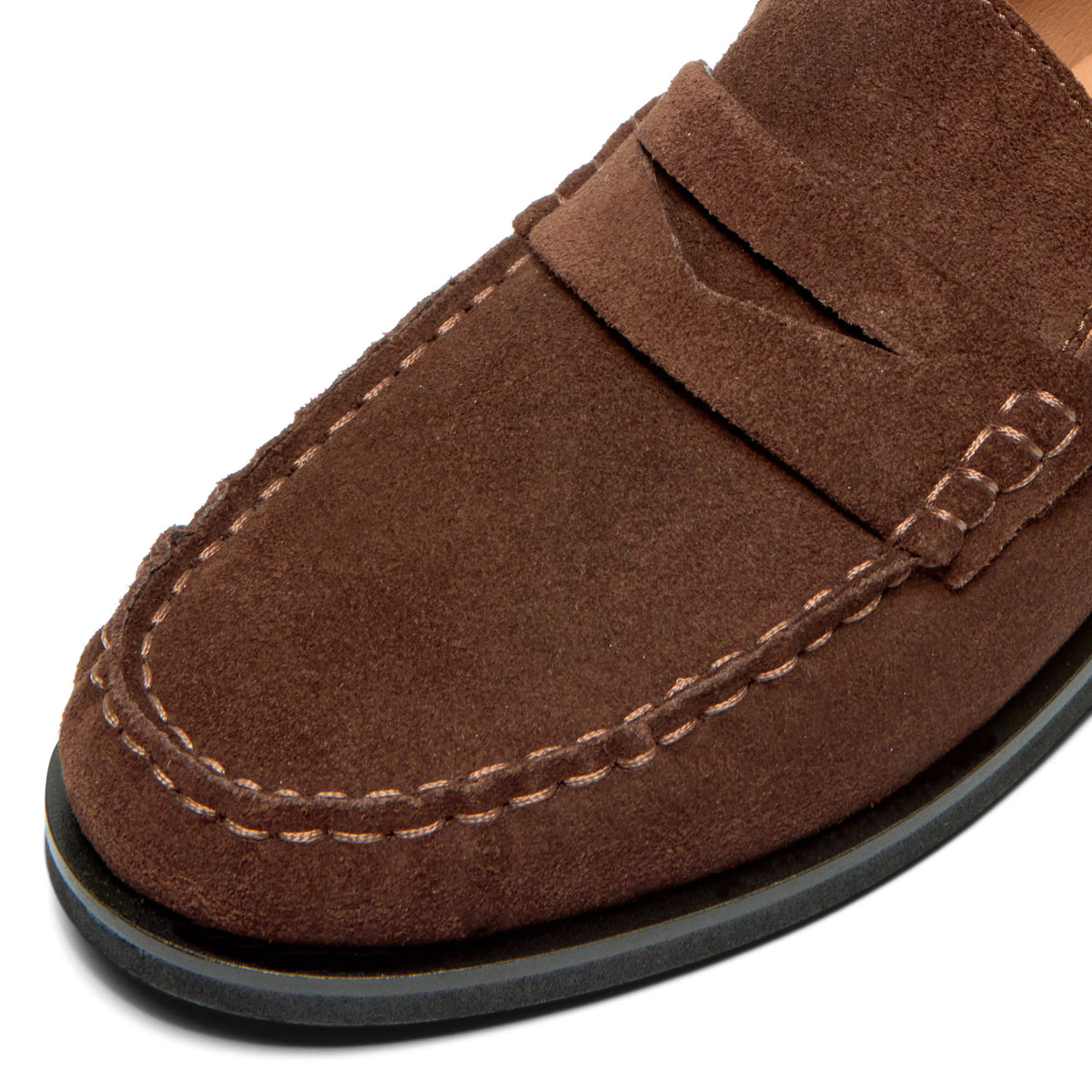 Carissa Brown Suede Loafer