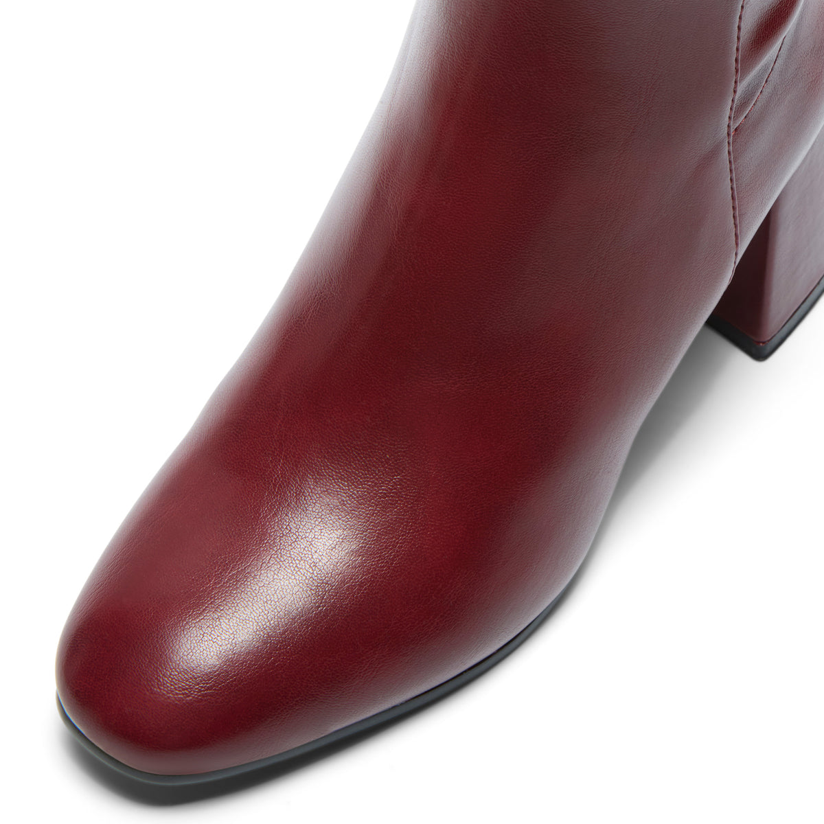 Jilianna Red Leather Knee High Boots