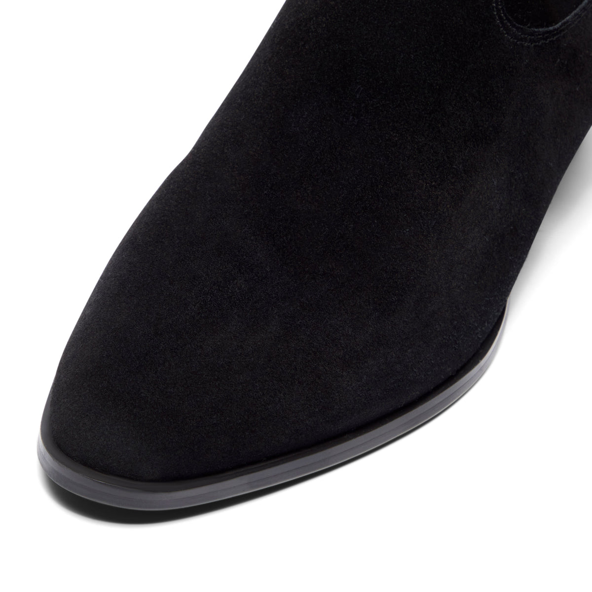 Iveria Black Suede Ankle Boot