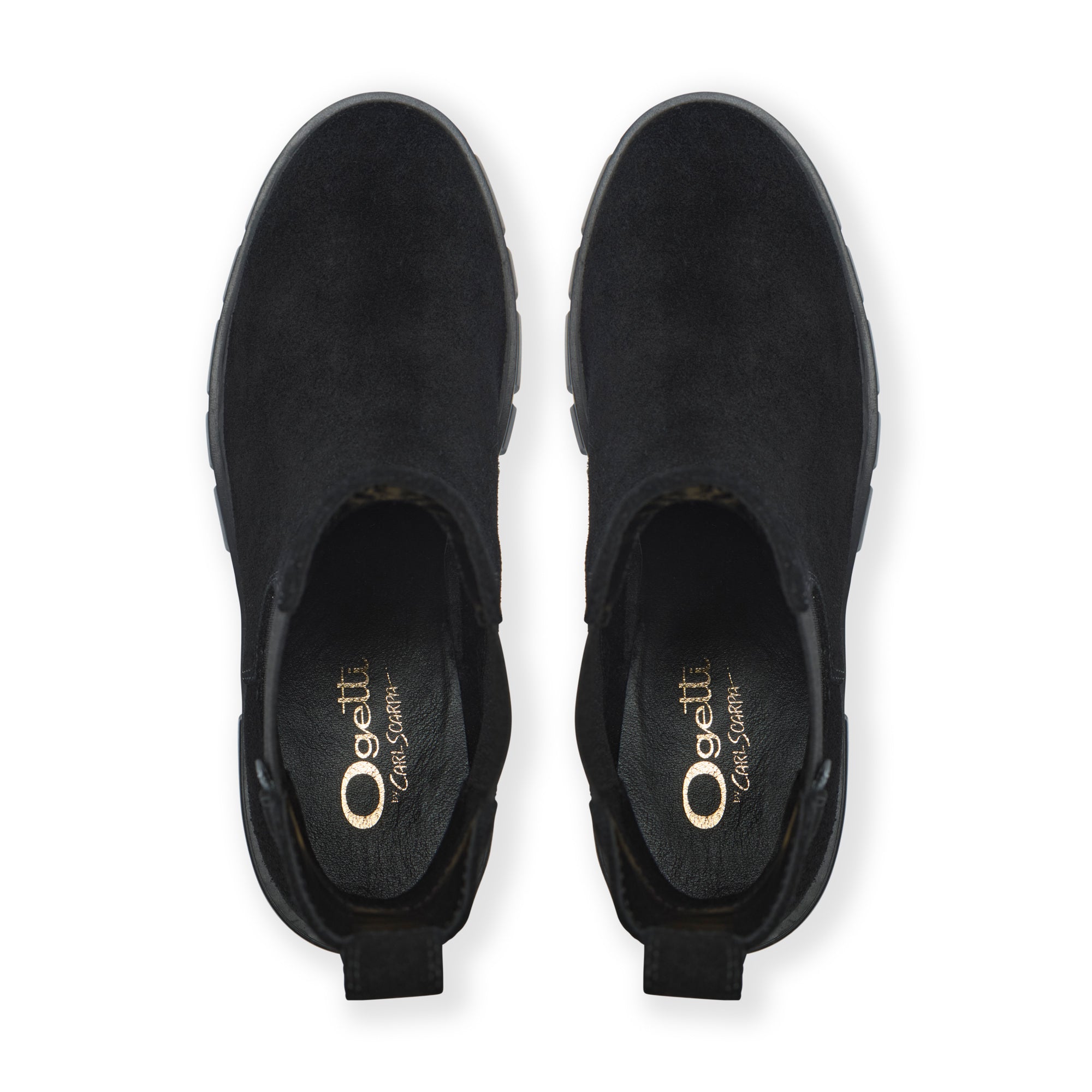 Elvia Black Suede Ankle Boot