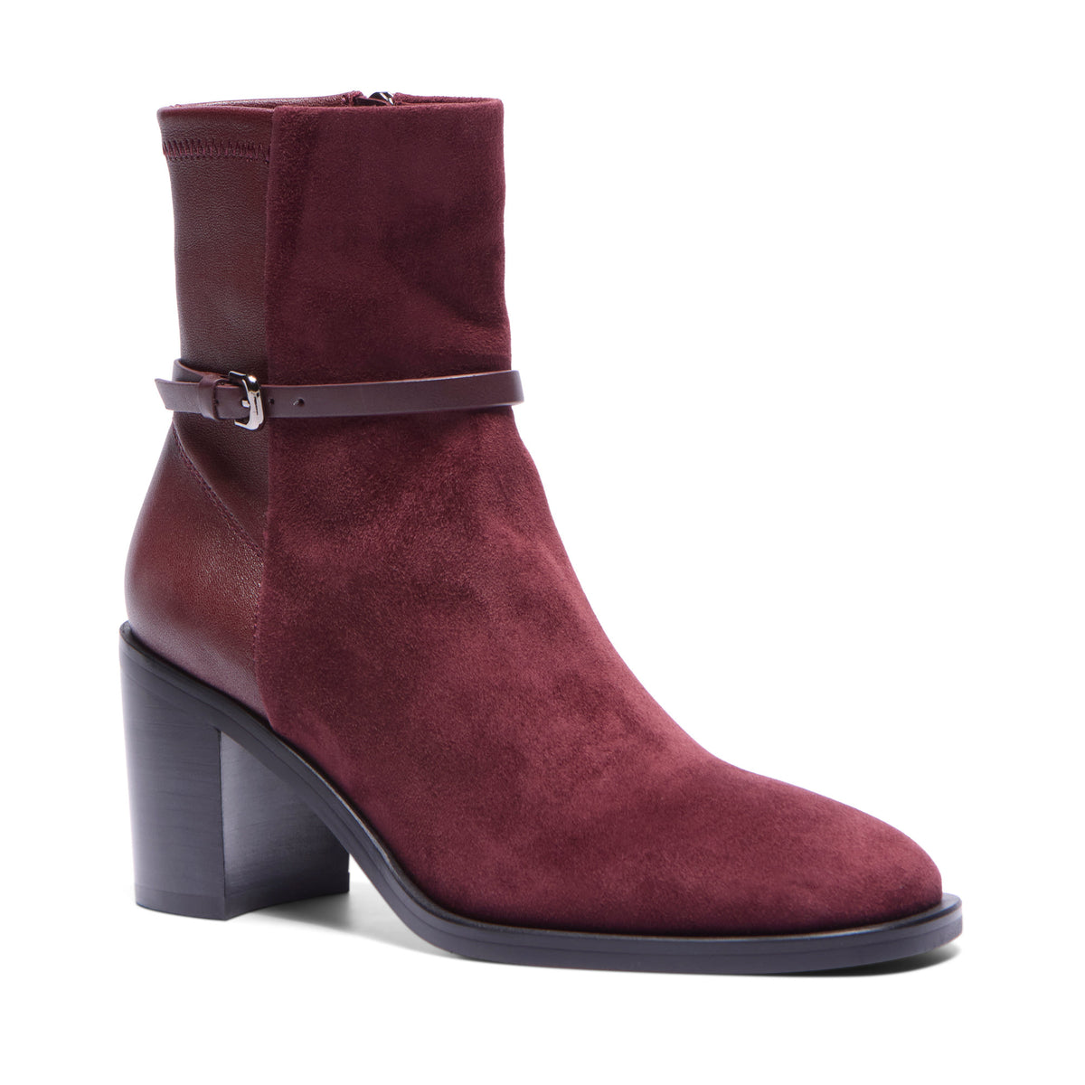 Pradalago Bordo Suede Ankle Boot