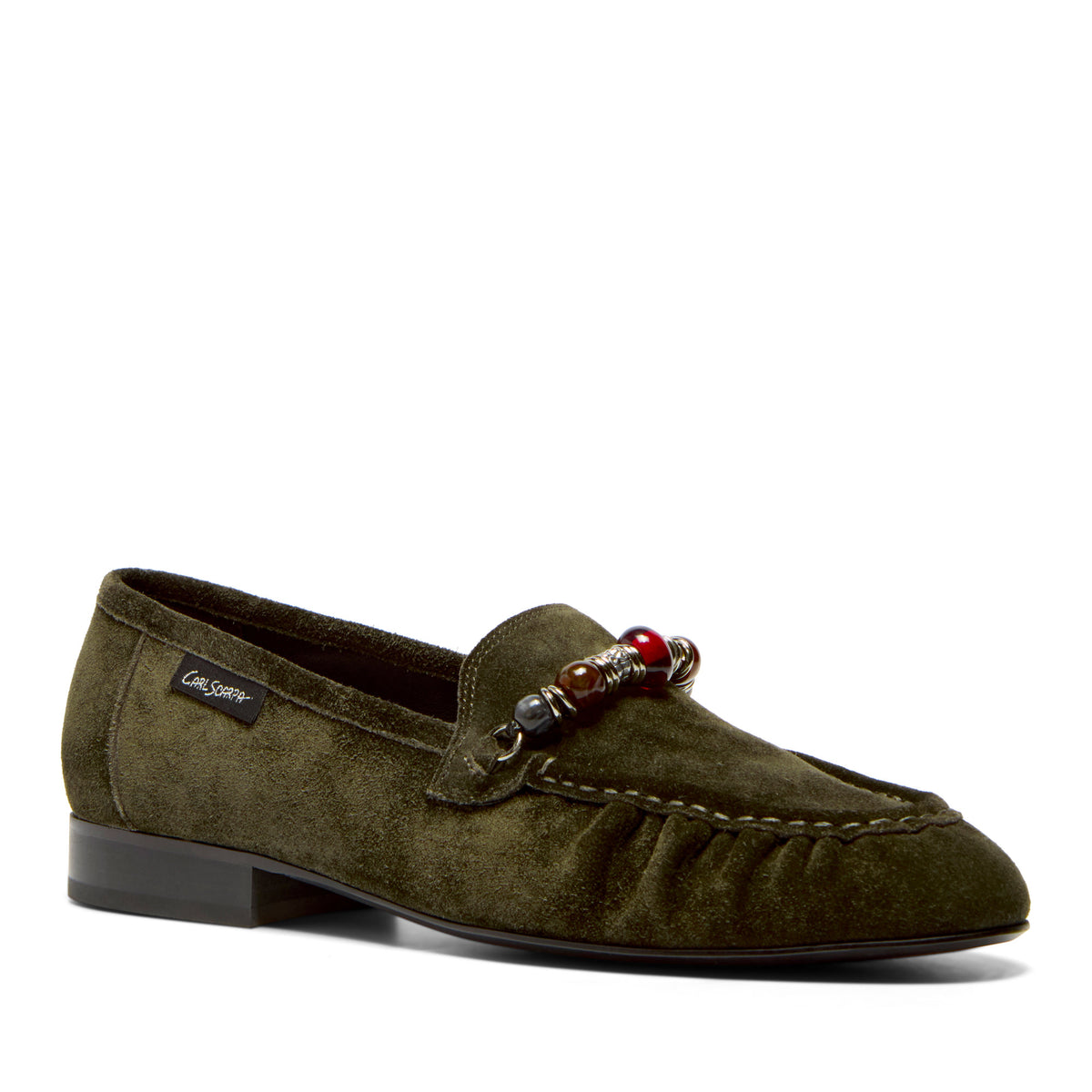 Magno Green Suede Loafer