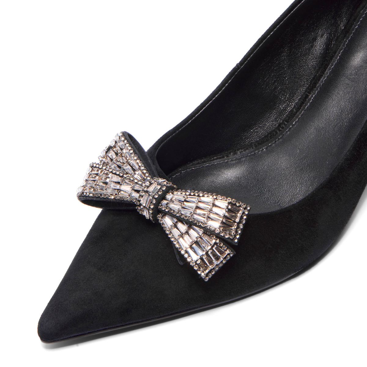 Folgarida Black Suede Court Shoe
