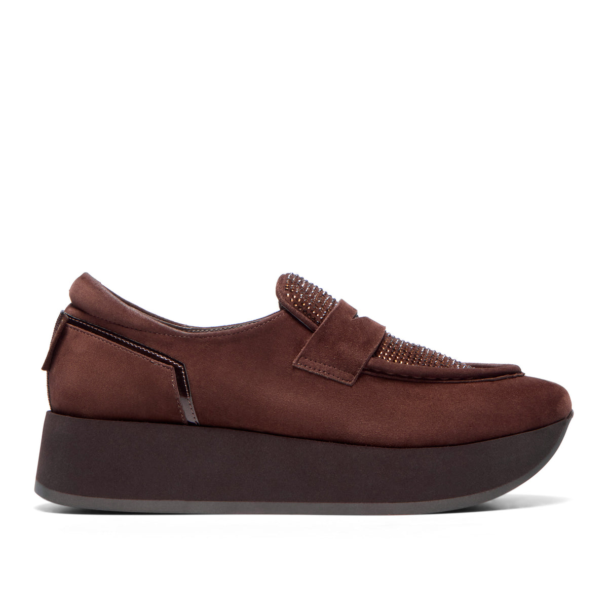 Montagnoli Brown Suede Chunky Loafer