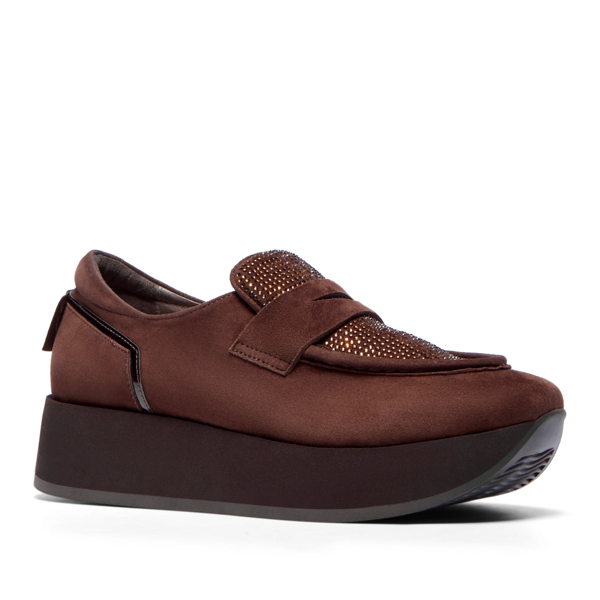 Montagnoli Brown Suede Chunky Loafer