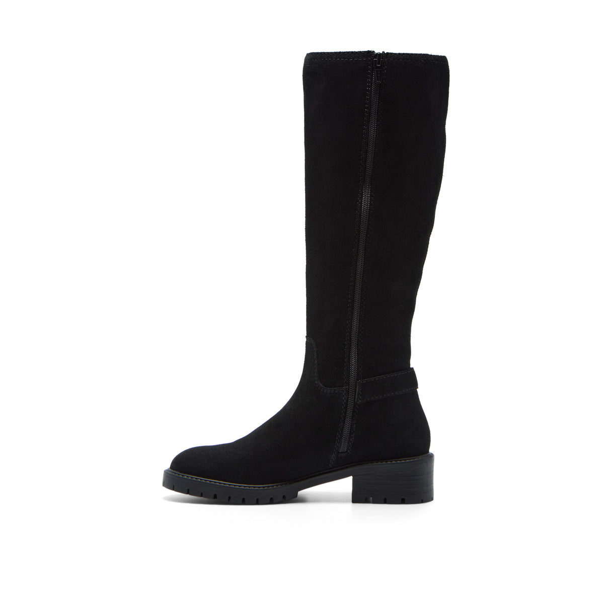 Ritzo Black Suede Knee High Boots