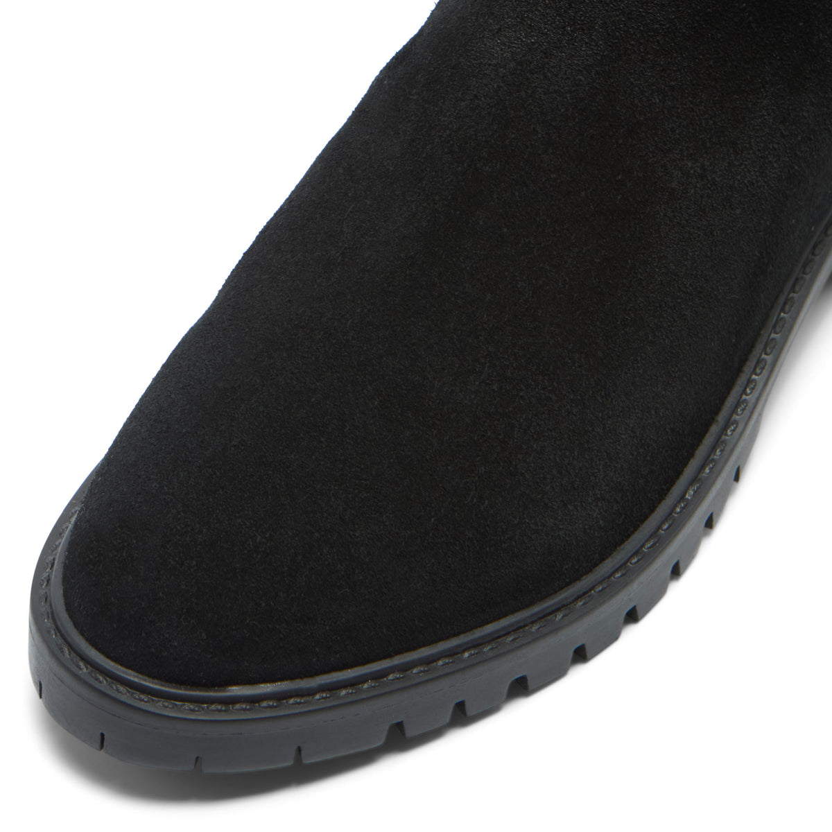 Ritzo Black Suede Knee High Boots